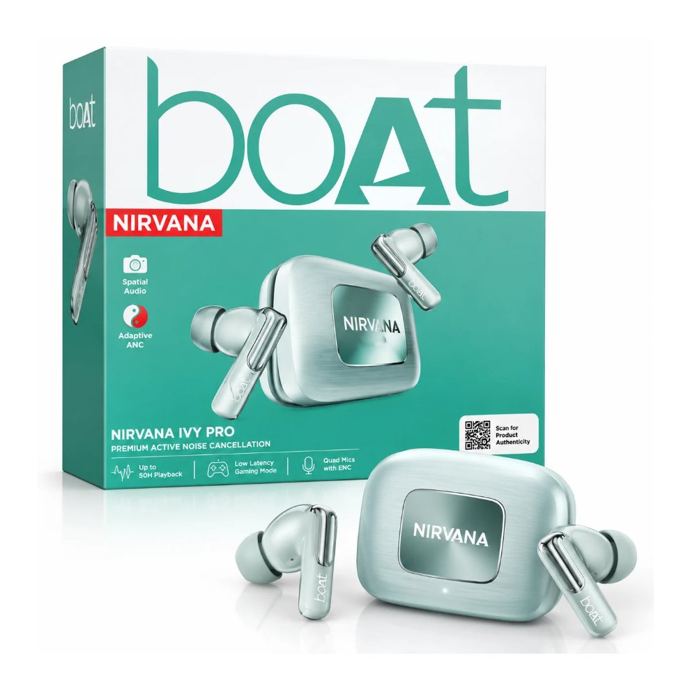 Experience Premium Sound with boAt Nirvana Ivy Pro – Powerful ANC, Crystal-Clear Calls & All-Day Wireless Performance
