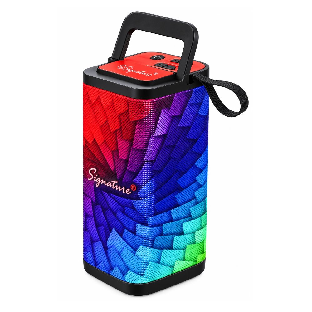 Signature Sigboom-14 Wireless Bluetooth Speaker with Type-C Charging, Mobile Stand & Portable Carry Handle