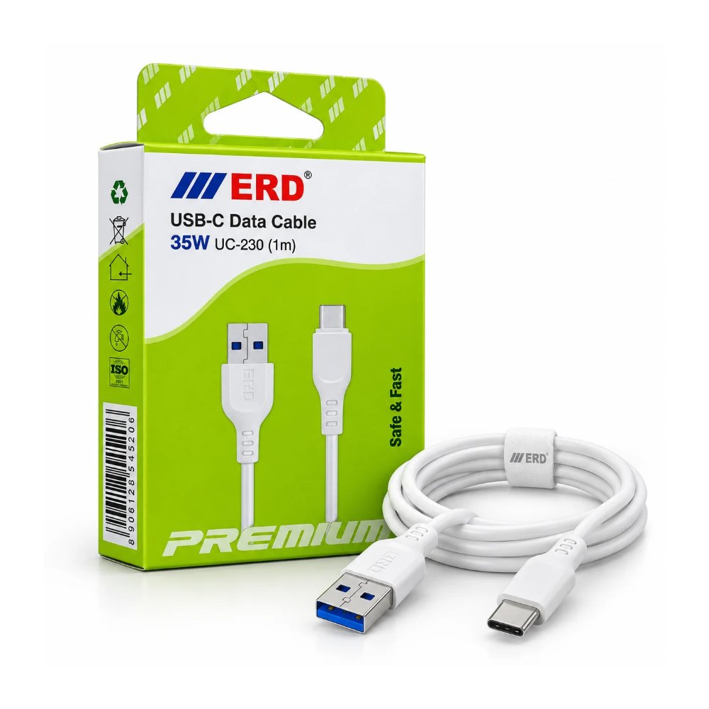 ERD UC-230 35W USB-A to USB-C Fast Charging & Data Cable – 1 Meter