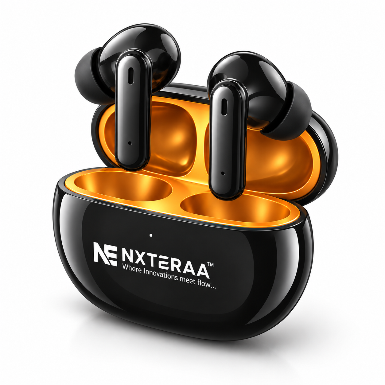 NEXTERAA Aerotune NE AP-1000 True Wireless Earbuds – 40 Hrs Playtime, ENC Mode, Bluetooth 5.4, Type-C Charging