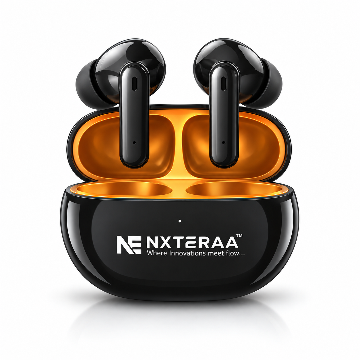 NEXTERAA Aerotune NE AP-1000 True Wireless Earbuds – 40 Hrs Playtime, ENC Mode, Bluetooth 5.4, Type-C Charging
