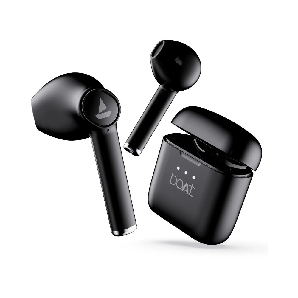 boAt Airdopes 131 TWS Earbuds – 60 Hours Playback, Fast Type-C Charging & Powerful Wireless Sound | Black