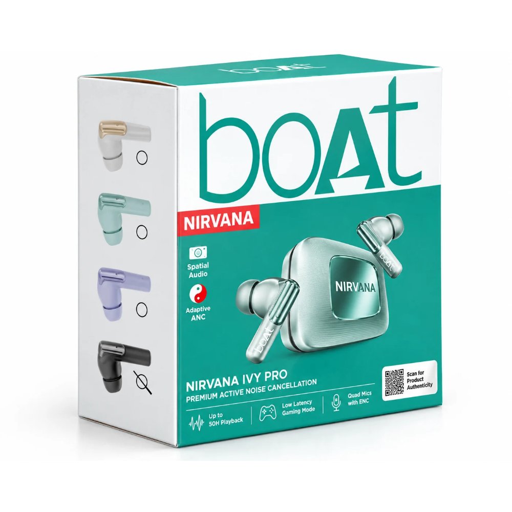 Experience Premium Sound with boAt Nirvana Ivy Pro – Powerful ANC, Crystal-Clear Calls & All-Day Wireless Performance