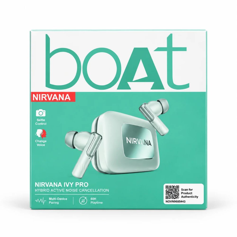 Experience Premium Sound with boAt Nirvana Ivy Pro – Powerful ANC, Crystal-Clear Calls & All-Day Wireless Performance