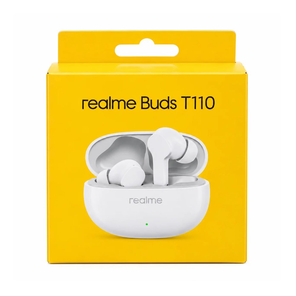 Powerful Bass, Clear Calls & Up to 38H Playback – Realme Buds T110 TWS Earbuds
