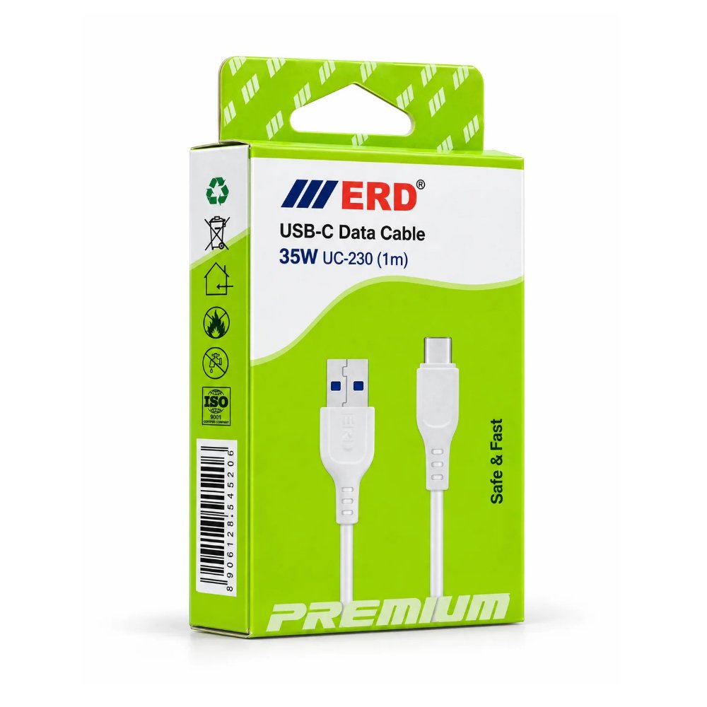 ERD UC-230 35W USB-A to USB-C Fast Charging & Data Cable – 1 Meter