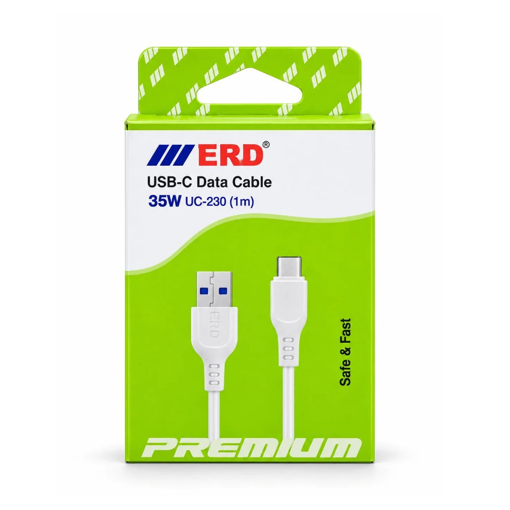 ERD UC-230 35W USB-A to USB-C Fast Charging & Data Cable – 1 Meter
