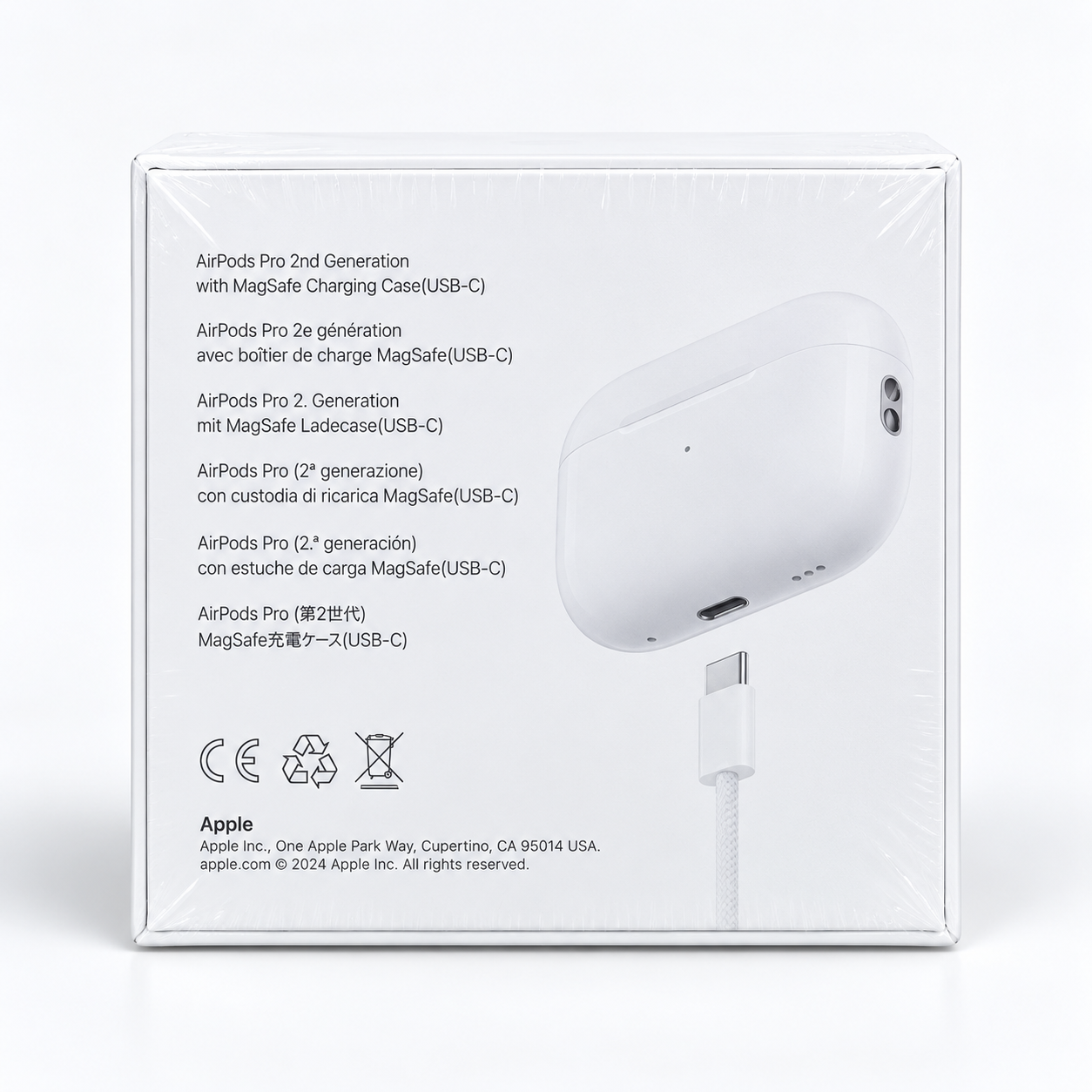 AirPods Pro 2nd Generation (USB-C) – ANC, MagSafe Charging Case, White