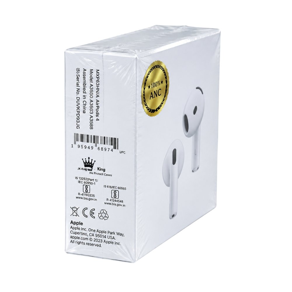 TWS Wireless Bluetooth Earbuds with Active Noise Cancellation (ANC) – White