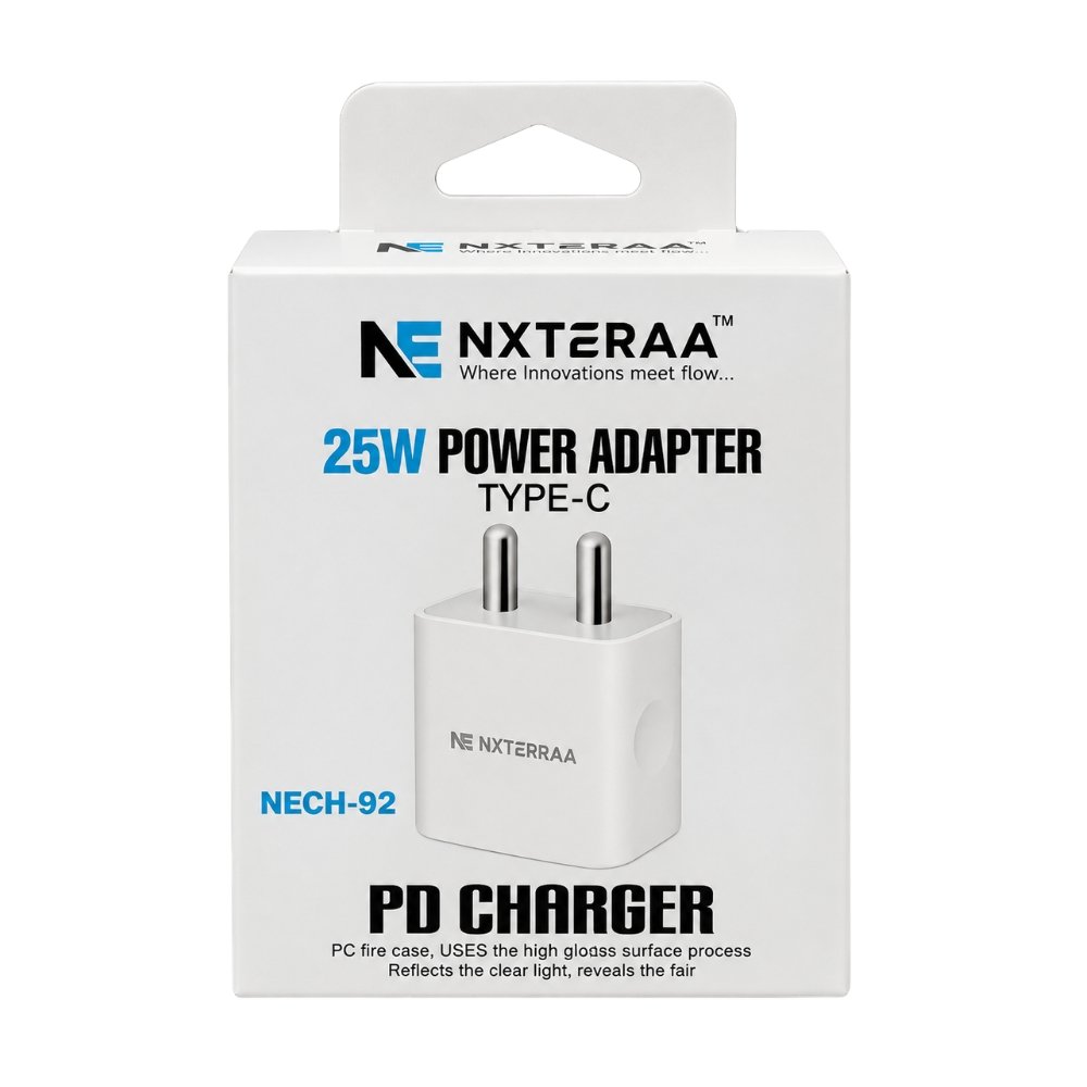 NXTERRAA NECH-92 25W Type-C PD Fast Charger Power Adapter – White