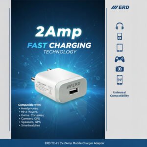 ERD TC-21 5V 2Amp Fast Charging Mobile Charger