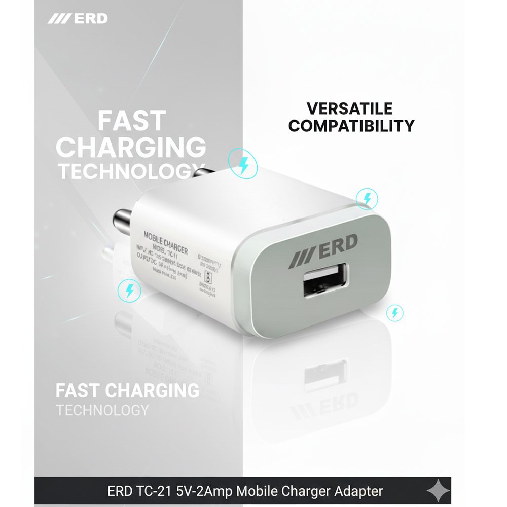ERD-TC-21-5V-2Amp-Fast-Charging-Mobile-Charger-4 ERD TC-21 5V 2Amp Fast Charging Mobile Charger