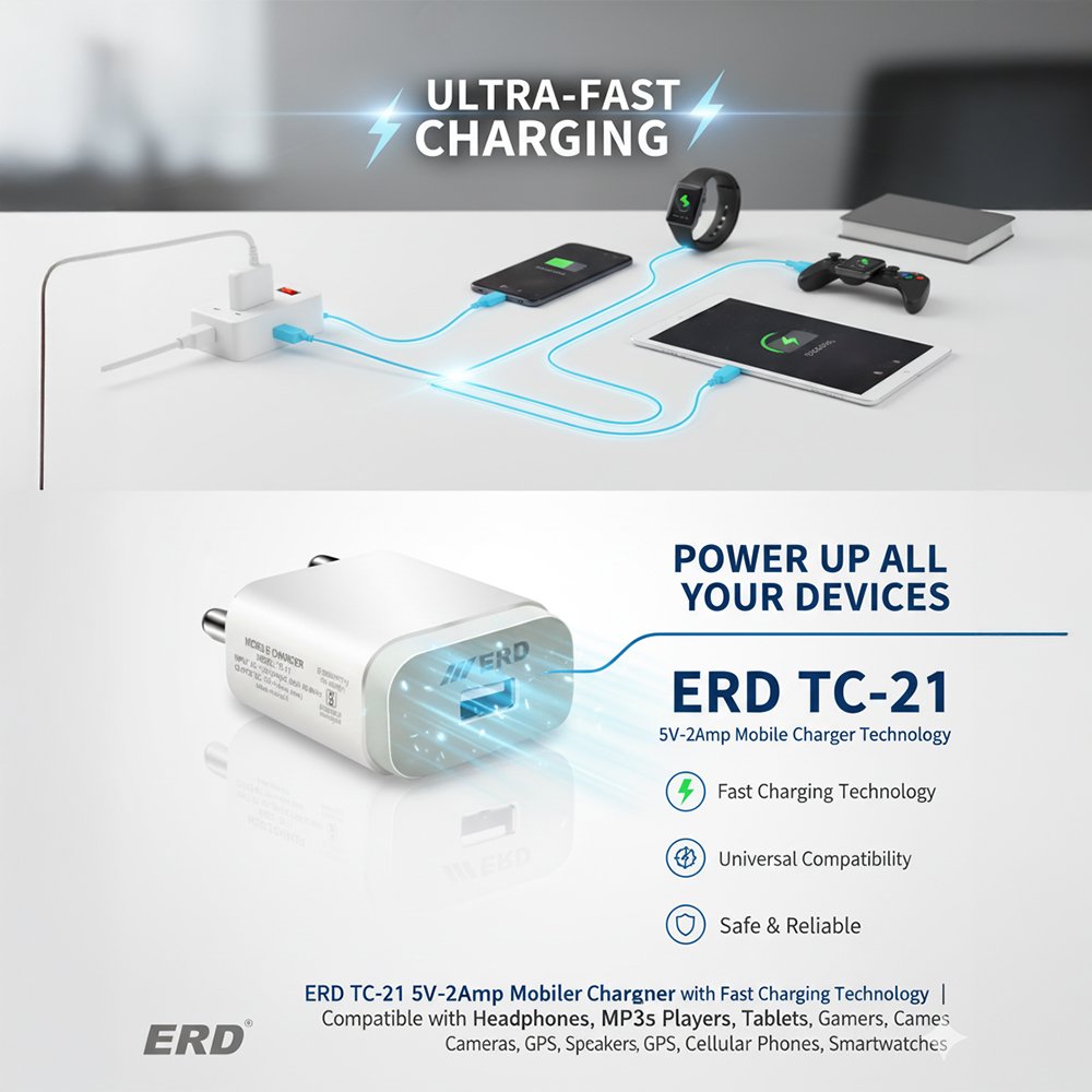 ERD-TC-21-5V-2Amp-Fast-Charging-Mobile-Charger ERD TC-21 5V 2Amp Fast Charging Mobile Charger
