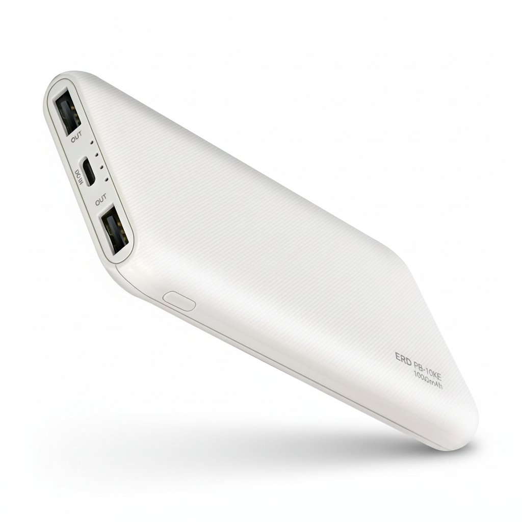 erd-pb10ke-10000mah-power-bank-banner ERD PB-10KE 10000mAh Power Bank charging smartphone, smartwatch and earbuds.